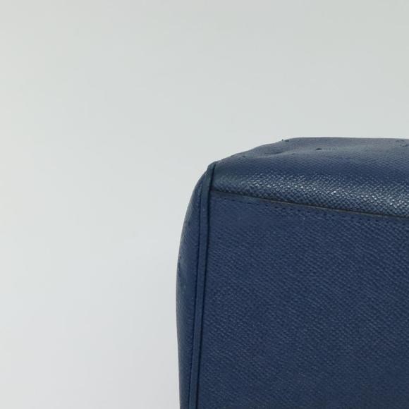 Coach Hand Bag Leather 2way Blue Gold Auth bs24027 - Picture 10 of 16